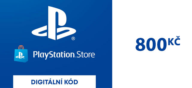 Sony PlayStation Store předplacená karta 800 CZK